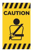 PPE Icon.Wearing a seat belt Symbol Sign Isolate On White Background,Vector Illustration EPS.10 vector