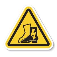 Symbol Wear Electric Shoes Sign Isolate On White Background,Vector Illustration EPS.10 vector