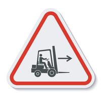 Forklift Point Right Symbol Sign Isolate On White Background,Vector Illustration EPS.10 vector