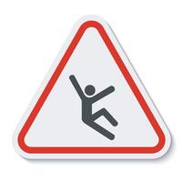 Climb Hazard Symbol Sign Isolate On White Background,Vector Illustration EPS.10 vector