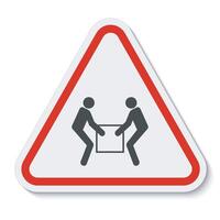 Use Two Person Lift Symbol Sign  Isolate On White Background,Vector Illustration EPS.10 vector