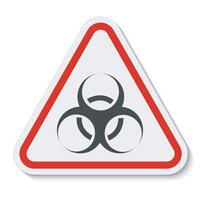 Beware Biological Hazard Symbol Isolate On White Background,Vector Illustration EPS.10 vector