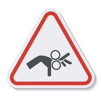 Beware Roller Symbol Sign Isolate On White Background,Vector Illustration EPS.10 vector