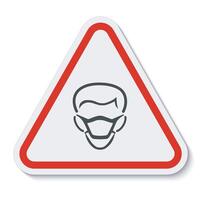 PPE Icon.Wear Mask Symbol Sign Isolate On White Background,Vector Illustration EPS.10 vector