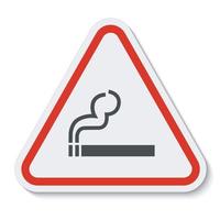 Signo de símbolo de no fumar aislado sobre fondo blanco, ilustración vectorial eps.10 vector