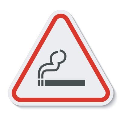 No Smoking Symbol Sign Isolate On White Background,Vector Illustration EPS.10