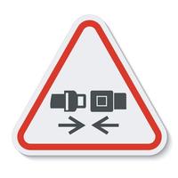 icono de ppe signo de símbolo de cinturón de seguridad de desgaste aislado sobre fondo blanco, ilustración vectorial eps.10 vector