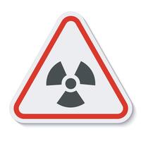 Radiation Hazard Symbol Sign Isolate On White Background,Vector Illustration EPS.10 vector