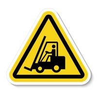 Warning Do not operate the forklift vector