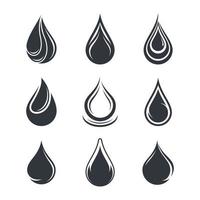 Water drop logo images vector