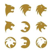 Lion logo images illustration vector