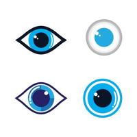 Eye care logo images vector