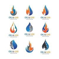 Oil and gas logo images vector