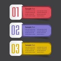 modern text box template, infographics banner vector