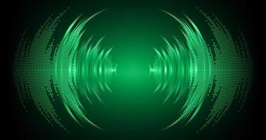 Sound waves oscillating dark light vector