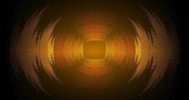 Sound waves oscillating dark light vector