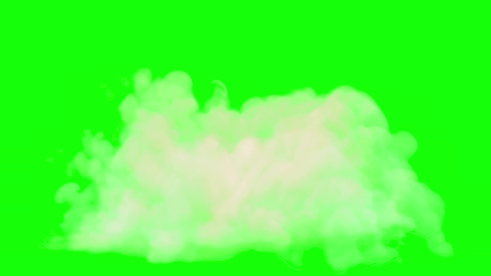 smoke explosion effect animation with green screen 3553995 Stock Video