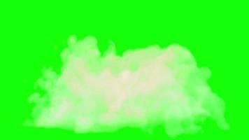Rauchexplosionseffekt-Animation mit grünem Bildschirm