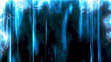 Animación de fondo de bucle de línea de aura de fuego azul video