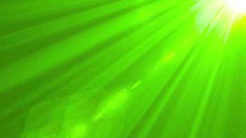 Animación de lazo de rayos de luz verde video