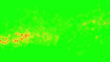 gnista glöd partikel animation grön skärm video