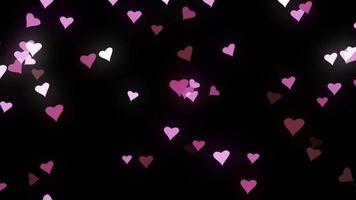 Pink Heart Partikel Loop Animation video