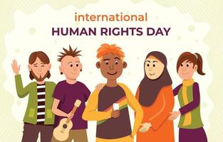 Human Rights Day Concept vector