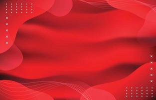 Red Abstract Background with Fluid