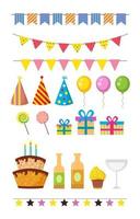 Set Of Party Party Element vector
