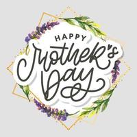 Elegant greeting card design with stylish text Mother s Day on colorful flowers decorated background. vector