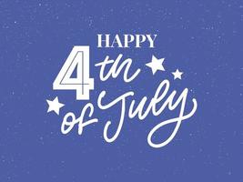 illustration of 4th of July Background with American flag vector