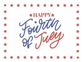 Fourth 4 of July stylish american independence day design Fourth of July vector