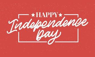 4th of july independence day lettering background vector