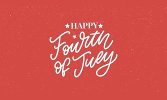 Fourth 4 of July stylish american independence day design Fourth of July vector