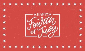 Fourth 4 of July stylish american independence day design Fourth of July vector