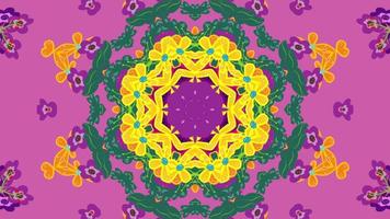 symmetrical patterns,VJ fractal kaleidoscope seamless loop animation. video