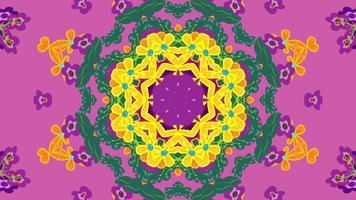 symmetrical patterns,VJ fractal kaleidoscope seamless loop animation. video