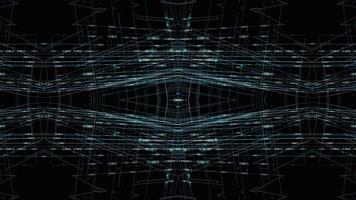 padrões simétricos, animação de loop sem costura do vj fractal caleidoscópio. video