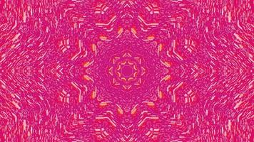 motifs symétriques, animation de boucle parfaite de kaléidoscope fractal vj. video