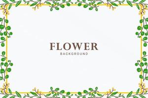 beautiful floral frame background vector