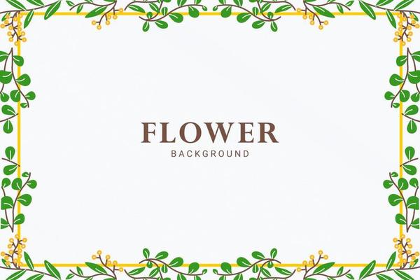 beautiful floral frame background