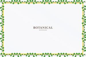 beautiful floral frame background with leaves vector