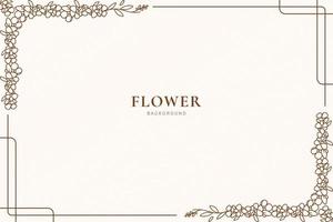 decorative background with floral frame vector