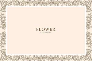 floral frame background vector