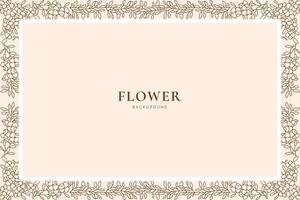 floral frame background vector