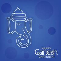 Vector illustration for Traditional Indian Festival Celebrate Happy Ganesh Chaturthi. Abstract text Space Background.