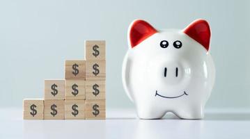 Saving money concept, financial management photo