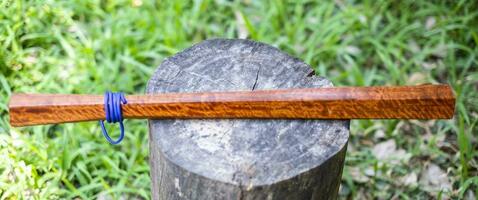 KomFaek Burma padauk wood baton is weapon Thailand ancient photo