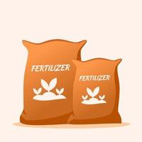 fertilizante en saco para granja o agricultura vector