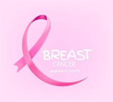 concepto del mes de concientización sobre el cáncer de mama vector